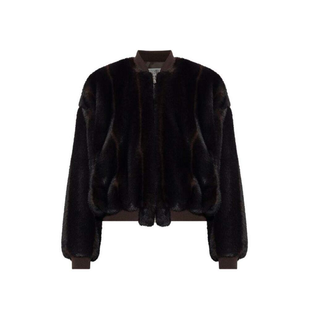Mm6 Maison Margiela Women Faux Fur Jacket